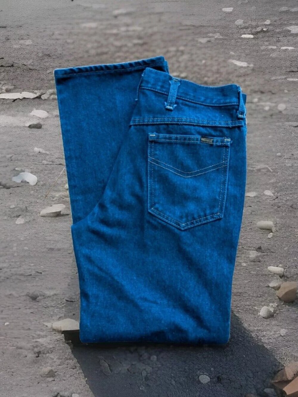 Vintage USA Roebucks Mens Denim Jeans 33x30 (31x29 Measured) Blue